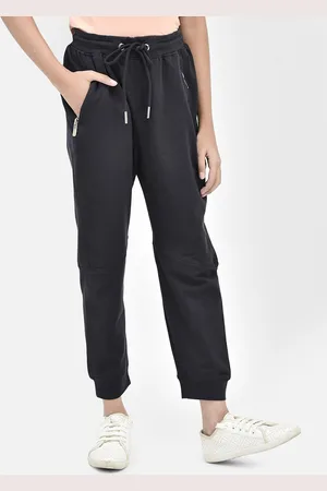 Crimsoune Club Girls Slim Fit Mid Rise Track Pants