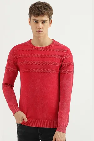 Benetton Self Design Cotton Pullover Sweater