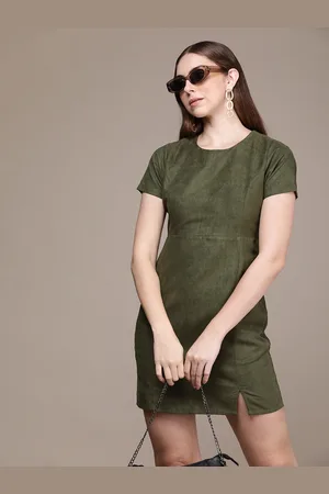 French Connection Velvet Finish Sheath Dress
