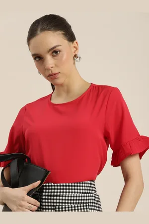 Invictus Women Red Solid Top