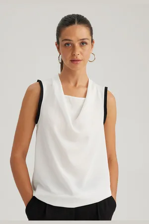 DeFacto Cowl Neck Sleeveless Top