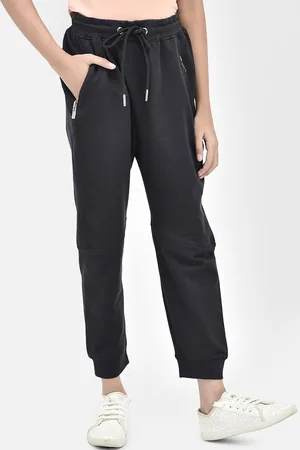 Crimsoune Club Girls Cotton Mid-Rise Joggers