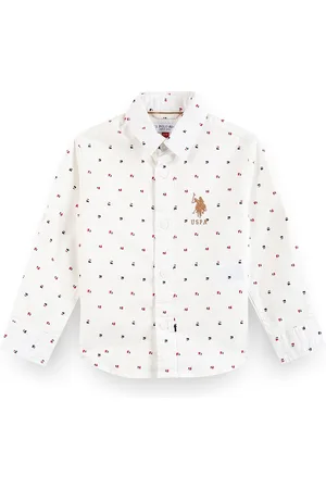 Ralph Lauren Boys Geometric Printed Cotton Classic Opaque Casual Shirt