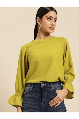 all about you Women Lime Green Solid Top