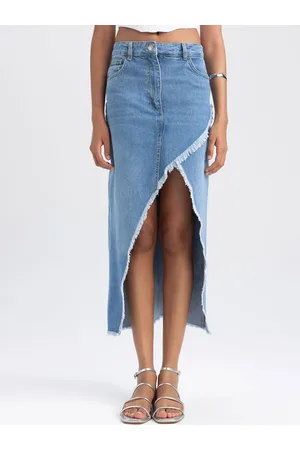 DeFacto Denim Tulip Flared Maxi Skirt