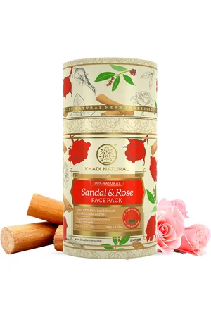 Khadi Natural Sandalwood & Rose Face Pack - Gives Smooth & Supple Skin - 100g