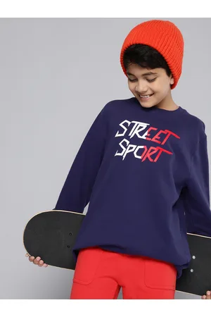 HERE&NOW Boys Printed Pure Cotton Sweatshirt