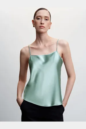 MANGO Sustainable Satin Finish Top