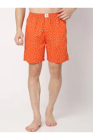 SPYKAR Men Printed Mid-Rise Regular Fit Lounge Shorts