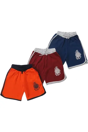 Clothe Funn Boys Pack Of 3 Printed Cotton Regular Shorts