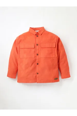 Cherry Crumble Boys Spread Collar Corduroy Casual Shirt
