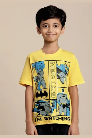 Kidsville Boys Batman Printed Pure Cotton Tshirt