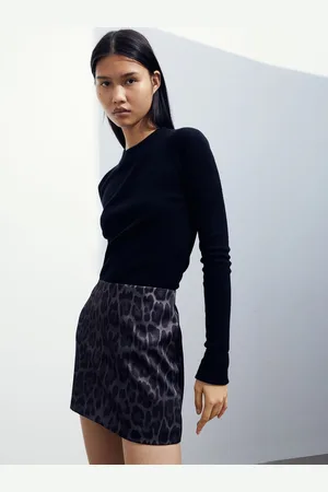 H&M Women Textured Mini Skirt