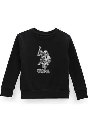 Ralph Lauren Boys Typography Printed Cotton Sweatshirt