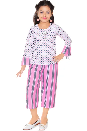 BAESD Girls Printed Top With Trousers