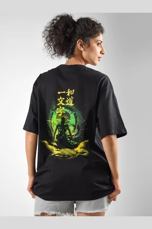 COMICSENSE Anime Printed One Piece Cotton Oversized T-shirt