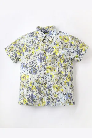 Cherry Crumble Boys Abstract Printed Standard Opaque Casual Cotton Shirt