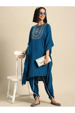 fcity.in - Rayon Gotta Patti Designe Mandarin Neck Bell Sleeves Short Kurti  With