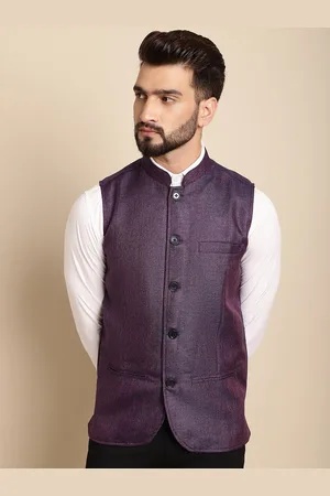 Even Self Designed Woven Nehru Jacket