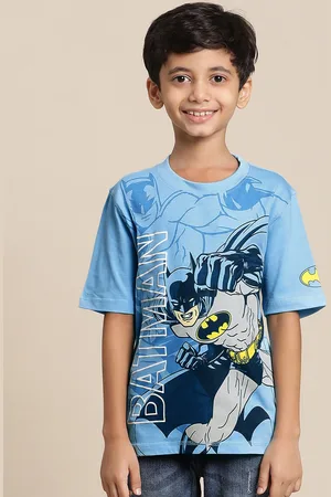 Kidsville Boys Graphic Printed Batman Pure Cotton T-shirt