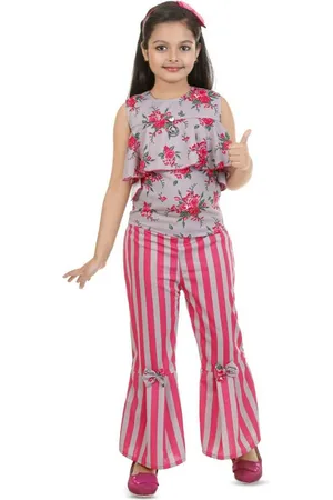 BAESD Girls Printed Top with Palazzos