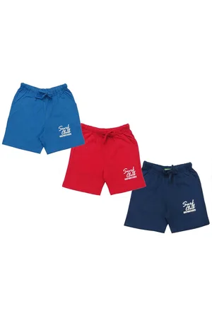 Clothe Funn Boys Pack of 3 Mid-Rise Cotton Shorts