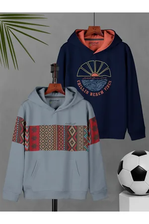 HELLCAT Boys Pack Of 2 Printed Hooded Pullover