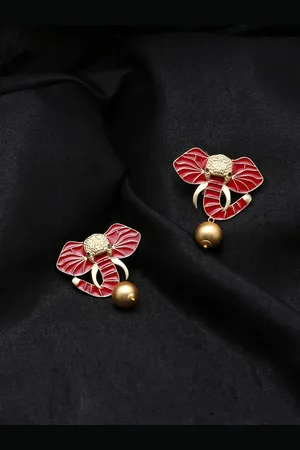 Celebravo Animal Shaped Beaded Drop Earrings