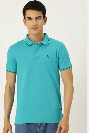 Parx Men Solid Polo Collar T-shirt