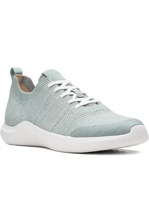 Clarks Women Woven Design Textile Lace-Ups Sneakers