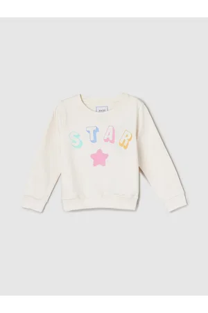 Max Collection Girls Typography Printed Pure Cotton Sweatshirt
