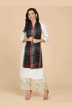 Fabindia Striped Cotton Silk Stole
