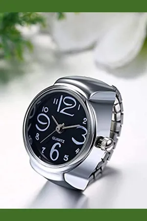 DressBerry Silver-Plated Adjustable Watch Ring