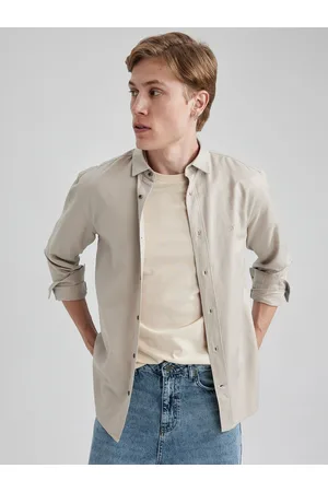 DeFacto Regular Fit Spread Collar Long Sleeves Casual Shirt