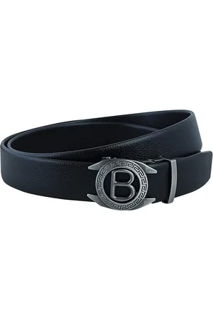 Zacharias Men Black Synthetic Leather Belt