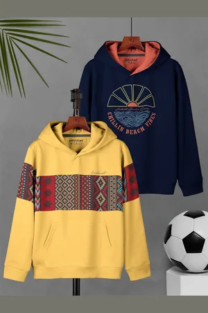 HELLCAT Boys Pack Of 2 Printed Hooded Pullover