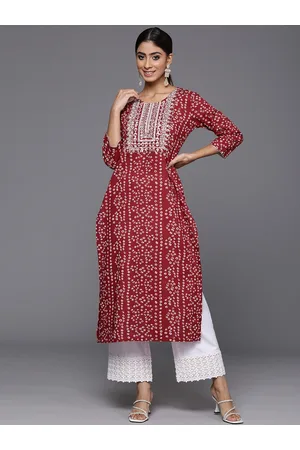 Navy Blue Naira Cut Pure Cotton Bandhani Kurti for Effortless Style –  Glamatyou Fashion
