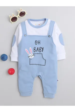 BUMZEE Infant Boys Printed Pure Cotton Romper