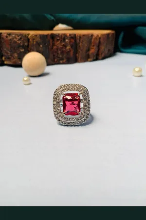 ABDESIGNS Silver-Plated finger Ring