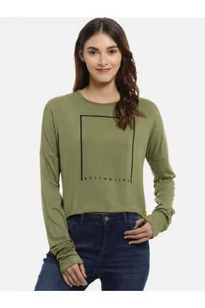 Campus Women Green Printed Top