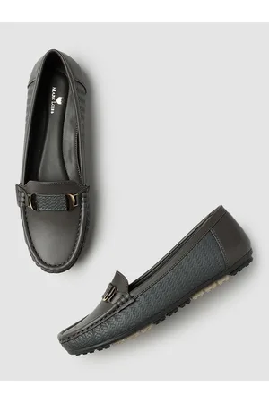 Marc Loire Women Textured Buckled Lightweight Loafers