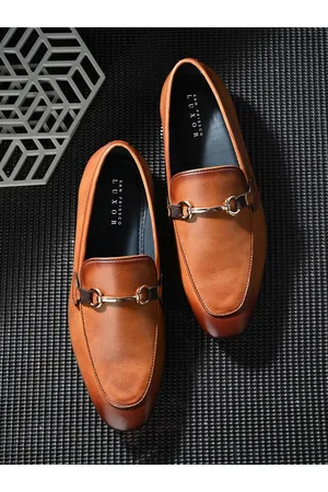 San Frissco Men Leather Formal Horsebit Loafers