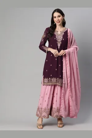 Divine International Trading Co Embroidered Semi-Stitched Dress Material