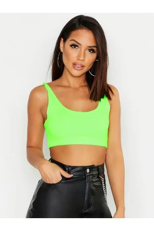 Boohoo Shoulder Straps Fitted Crop Top