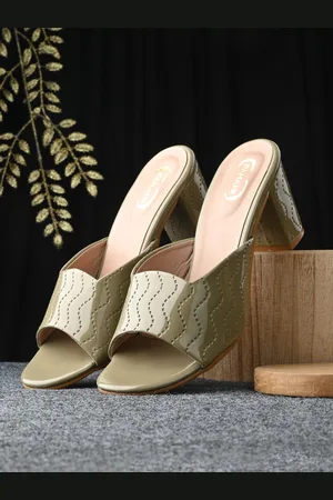 PANAHI Textured Block Heels