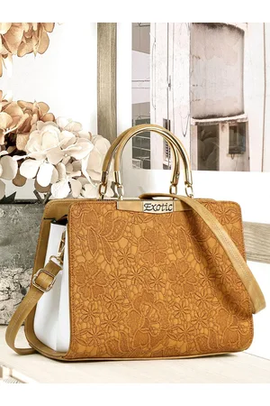 EXOTIC Self Design Shopper Handheld Bag