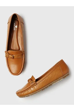 Marc Loire Women Textured Embellished Comfort Insole Lightweight Horsebit Loafers