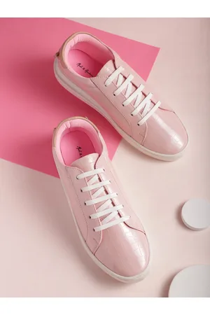 Mast & Harbour Women Croc Textured Sneakers