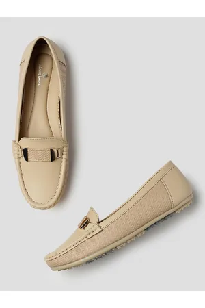 Marc Loire Women Textured Buckled Lightweight Loafers