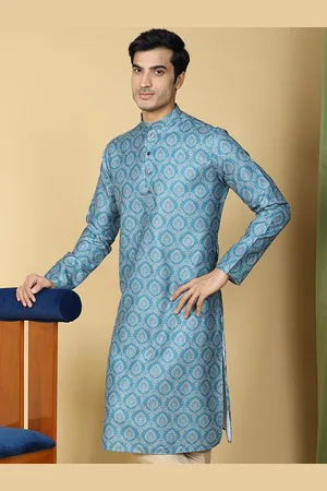 TABARD Ethnic Motifs Printed Mandarin Collar Cotton Kurta